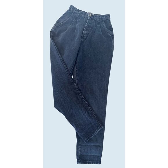 Vintage STEFANO Pleated High Waisted Mom Jeans 80 / 90s Size 24 - Picture 1 of 7